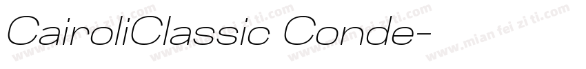 CairoliClassic Conde字体转换